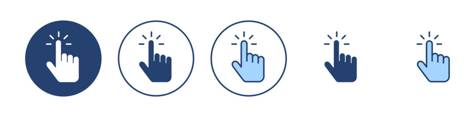 Hand cursor icon vector. cursor sign and symbol. hand cursor icon clik