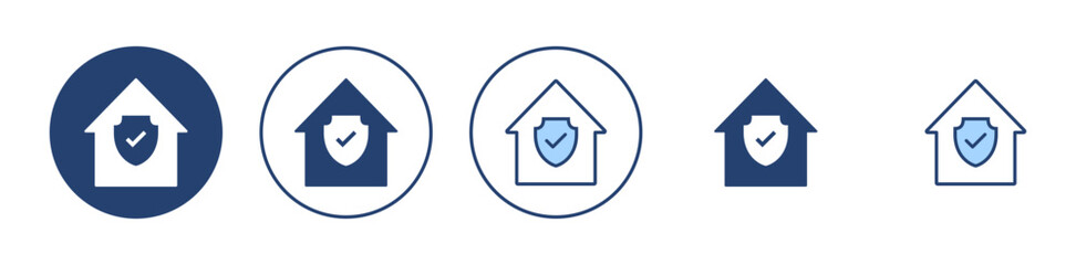 home insurance icon vector. home protection sign and symbol