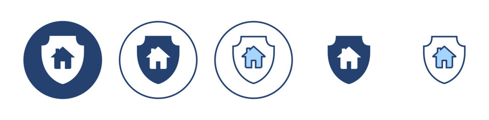 Obraz premium house insurance icon vector. house protection sign and symbol