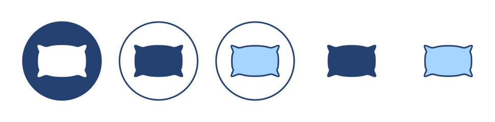 Pillow icon vector. Pillow sign and symbol. Comfortable fluffy pillow