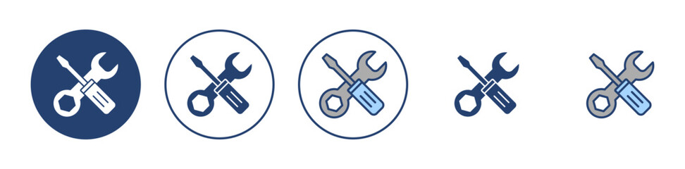 Repair tools icon vector. tool sign and symbol. setting icon. Wrench and screwdriver. Service