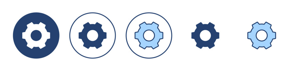 Setting icon vector. Cog sign and symbol. Gear Sign