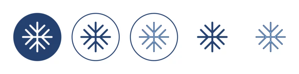 Foto op Canvas Snow icon vector. snowflake sign and symbol © avaicon