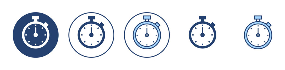 Stopwatch icon vector. Timer sign and symbol. Countdown icon. Period of time