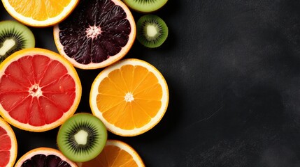 a group of sliced fruit