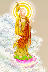 Bodhisattva King Ksitigarbha of the Great Vow (Earth Store Bodhisattva)