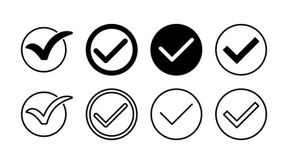 check icon vector. check mark icon. check list button icon.
