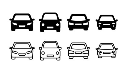 Fototapeta premium Car icon vector. Car sign. sedan