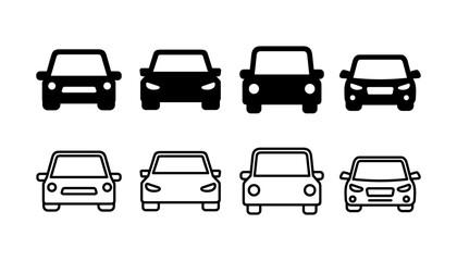 Obraz premium Car icon vector. Car sign. sedan