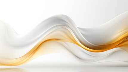 Design Background of White Background with Colorful Wavy Lines