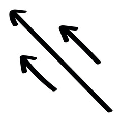 Black arrows on white background