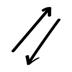 Black arrows on white background