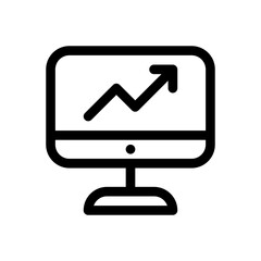 digital strategy line icon