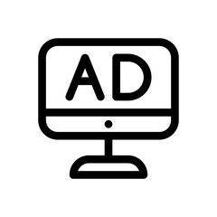 advertising line icon