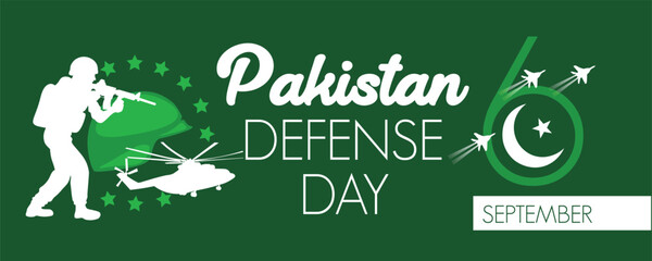 Banner for Pakistan's Defence Day