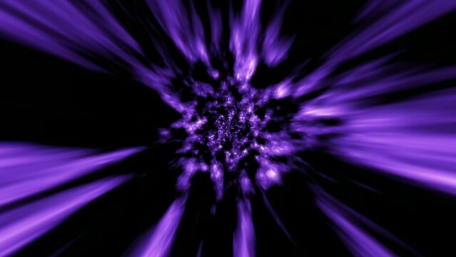 Warp calming flaming neon retro tunnel wormhole moving in hyperspace purple galaxy cosmos, abstract planet energy 4K  30fps animation looped 