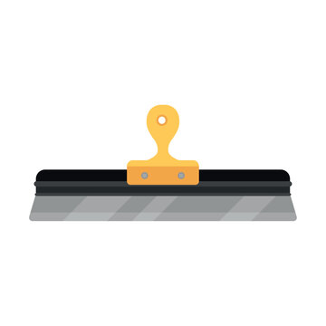 Plastering trowel on white background