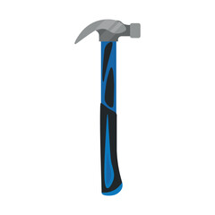 Drawn hammer on white background