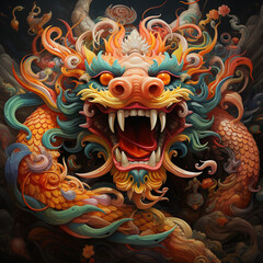 Happy Chinese Dragon, A Vibrant Celebration