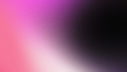 Purple pink white black grainy gradient glowing background noise texture website header design copy space - obrazy, fototapety, plakaty