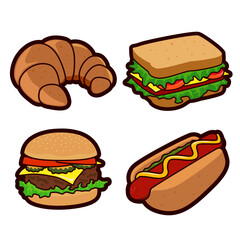 food sticker set