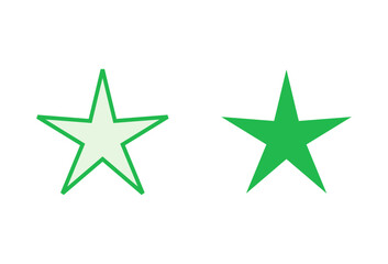 Star Icon set. rating icon vector. favourite star icon