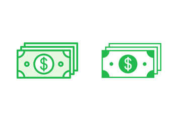 Money icon set. Money vector icon.