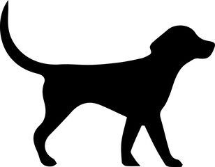 silhouette of a dog