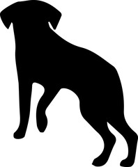 dog silhouette vector