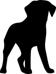dog silhouette vector