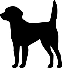 dog silhouette vector