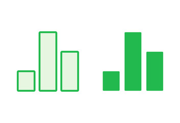 Growing graph Icon set. Chart icon. diagram icon