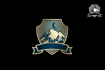 Mountain logo with simple design