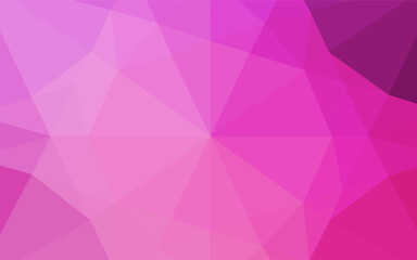 Light Pink vector shining hexagonal pattern. Glitter abstract illustration with an elegant design. The template can be used as a background for cell phones.