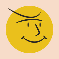 illustration of a smiling face