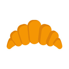 croissant icon color style vector