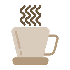 coffee icon flat style