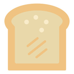 toast icon flat style
