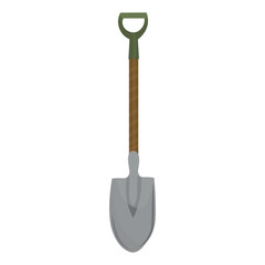 Gardener's shovel on white background
