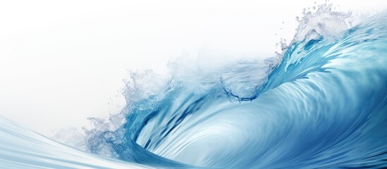 Fototapeta na wymiar Gorgeous blue waves With copyspace for text