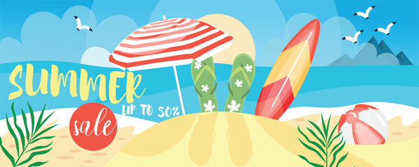 Long banner for Summer Sale
