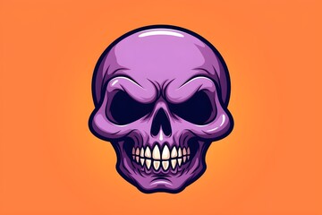 Halloween skull illustration
