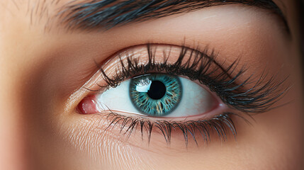 Obraz premium Close up shot of a women eyes.
