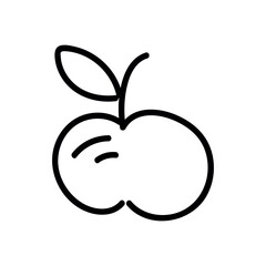 Icon of apple on white background