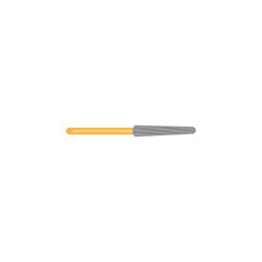 Dental drill bit on white background
