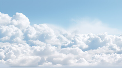 Realistic white soft clouds panorama cut out transparent backgrounds 3d render png
