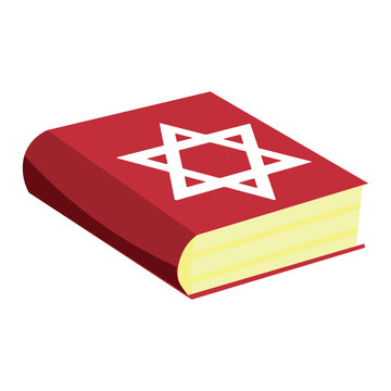 red book with star of david clip art preview
