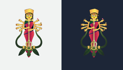 Durga ma art design