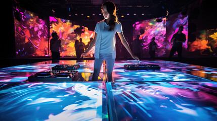 Epic DJ Show Ignites the Dance Floor with Mesmerizing Lights, a Kaleidoscope of Rhythmic Radiance