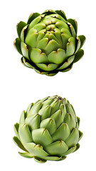 Fototapeta premium Artichoke, transparent background, isolated image, generative AI 